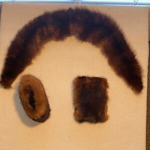 Mink Collar and Cuffs Set